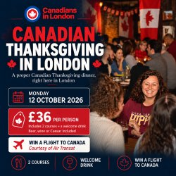 Canadian Thanksgiving in London 2026