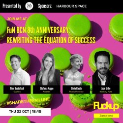 Fuckup Nights Barcelona | 8th Anniversary - Rewriting the Equation of Success
