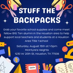 Big Ten Stuff the Backpacks Social