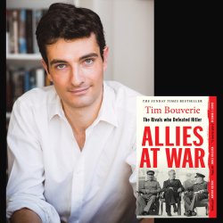 Tim Bouverie with book 'Allies at War'