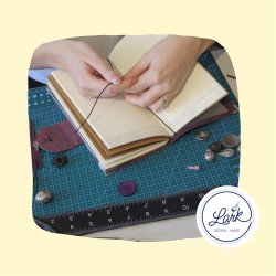 Leather Journal Making Workshop - make a full size and mini journal
