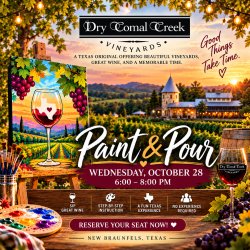 Paint & Pour at Dry Comal Creek Vineyards