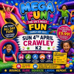 Crawley Mega Fun Day - Sun 4th April