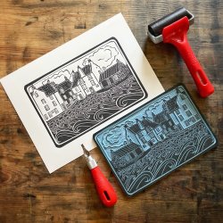 Seascape Linocut Workshop with Pamela Scott