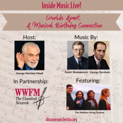 Inside Music LIVE! presents “Worlds Apart—A Musical Birthday Connection”