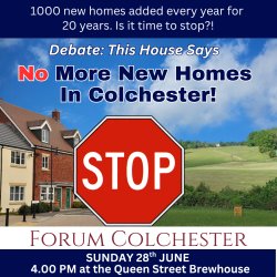 Debate: No More New Homes in Colchester - yes or no?
