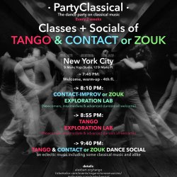 PartyClassical Social+Class of TANGO & CONTACT or ZOUK