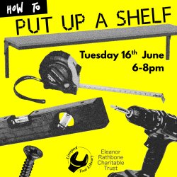Putting up shelves workshop
