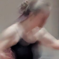 Girl dancing ecstatically