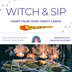 Summer Solstice Witch & Sip: Paint Your Own Tarot Cards