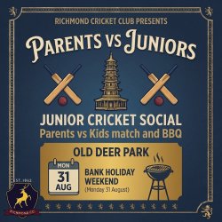 RCC Juniors 2026 Parents vs Juniors Match