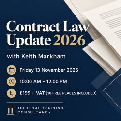 Contracts: A Case Law Update 2026. An Online Course with Keith Markham