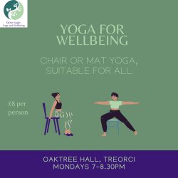 Yoga for Wellbeing at Oaktree Hall, Treorci
