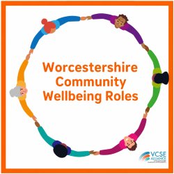 logo for worcestershire community wellbeing roles quarterly get together