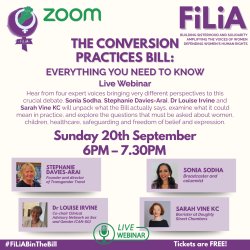 FiLiA Webinar – The Conversion Practices Bill: Everything You Need To Know