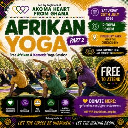Afrikan Yoga in Finsbury Park - Fundraiser Activity