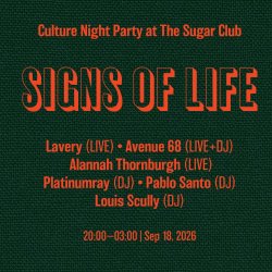 Culture Night Party w/ Lavery, Avenue 68, Alannah Thornburgh, Pablo Santo +++
