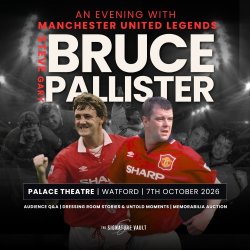 An Evening With Manchester United Legends - Steve Bruce and Gary Pallister, Watford Palace Theatre