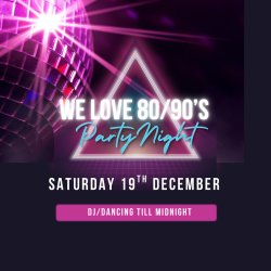 We love the 80/90s Christmas Party