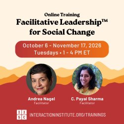 Facilitative Leadership™ for Social Change (Online) October-November 2026