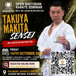 Takuya Makita Sensei – Open Shotokan Karate Seminar | Polmont