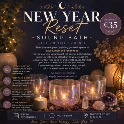 New Year Reset Sound Bath |  Friday 1st January at 7-8:30pm