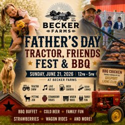 🔥Dad Fest: Tractors, BBQ & Brews at Becker Farms🍻