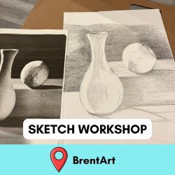 Sketch & Sip at BrentArt