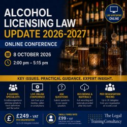 5th Annual Alcohol Licensing Law Update: Online Conference