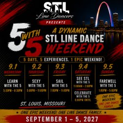 STL Line Dancers Presents: 5 with 5 Line Dance Experience