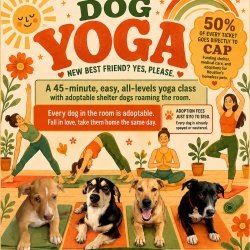 Dog Yoga at the CAP Shelter: Saturday, November 28