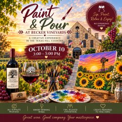 Paint & Pour at Becker Vineyards