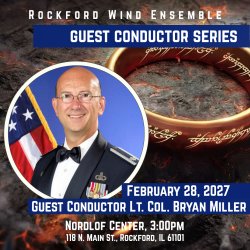 RWE Guest Conductor Lt. Col. Bryan Miller with the RWE Honor Band
