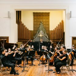 WHCO musicians finishing a performance