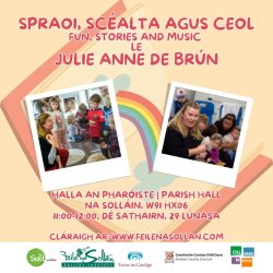Spraoi, scéalta agus ceol | Fun, stories and music le Julie Anne de Brún - Féile na Sollán | Sallins Tradfest