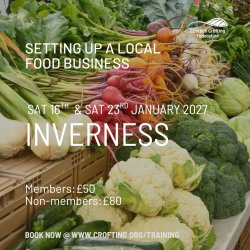 Setting up a local food business:- Inverness - 16th & 23rd January 2027