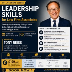 Leadership Workshop for Law Firm Associates. Presented by Tony Reiss