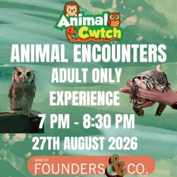 Adult only: An interactive, hands-on evening with our animal ambassadors