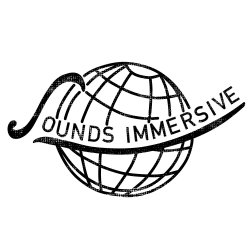 The words sounds immersive spelt across a globe symbol