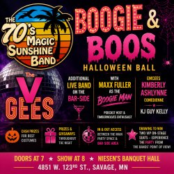 Boogie and Boos Halloween Ball with The Magic 70s Sunshine Band and the V Gees