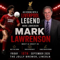 ⚽ AN EVENING WITH LIVERPOOL LEGEND MARK LAWRENSON ⚽