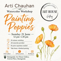 Poppies in Watercolor_ Workshop with Arti Chauhan