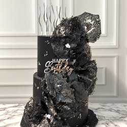 Dramatic Cake with Wafer Paper Techniques