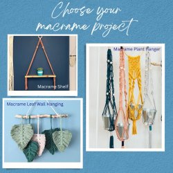Macrame social - Make a Leaf wall hanging, Plant Hanger or Shelf