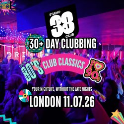 London: Over 30s Daytime Clubbing 80s & 90s Classics