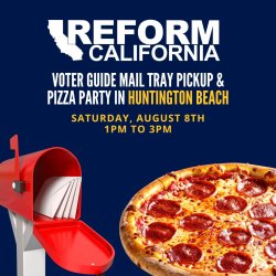 Voter Guide Mail Tray Pickup & Pizza Party — Huntington Beach
