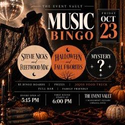 🎃 Spooky Music Bingo Night!