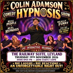 Colin Adamson: The Hypnotist at the Railway Suite, Leyland