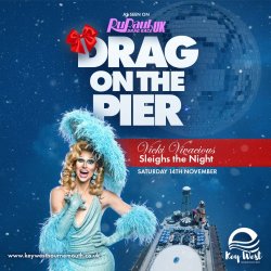 Drag On The Pier: Vicki Vivacious Sleighs the Night On Bournemouth Pier