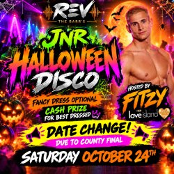 Rev the Barr’s aged 11-13 Halloween disco hosted by fitzy from